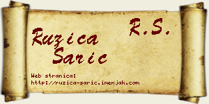 Ružica Sarić vizit kartica